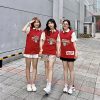 Mẫu áo lớp joyful có cổ màu đỏ đô độc lạ