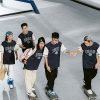 Mẫu áo lớp Dunky cổ tròn màu xanh đen