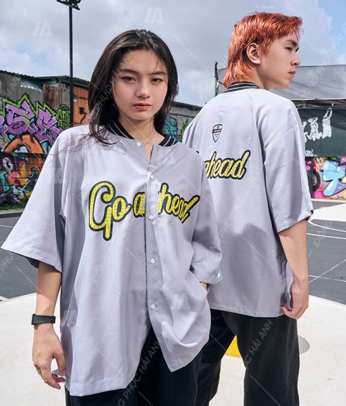Đặt áo lớp sơ mi Flexin màu xám uy tín tại Đồng phục Hải Anh