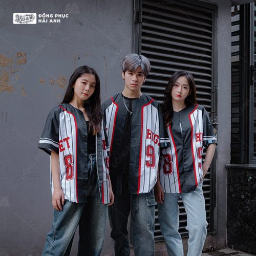 Áo Lớp Sơ Mi Baseball Trắng - Hình 1