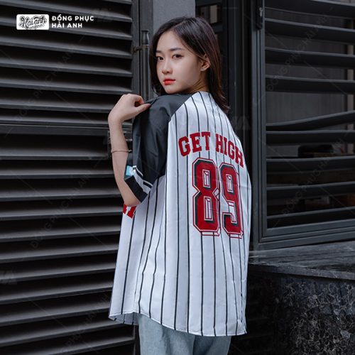 Áo Lớp Sơ Mi Baseball Trắng - Hình 3