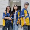 Áo Lớp Sơ Mi Baseball Vàng