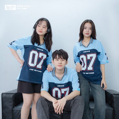 Áo Lớp Polo Oversize Iconic Màu Biển Nhạt