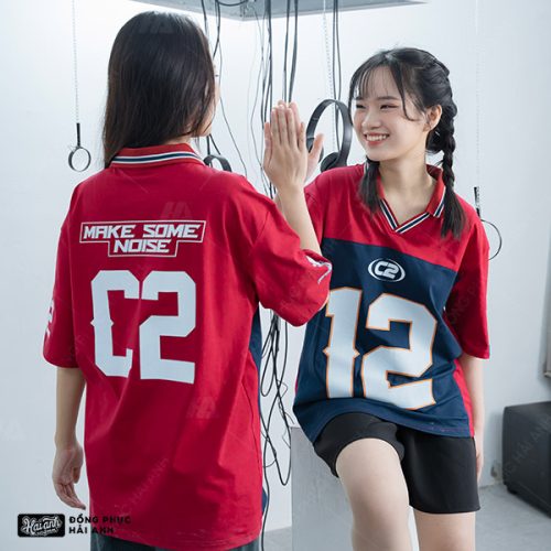 Mẫu Áo Lớp Polo Iconic Màu Đỏ Đô