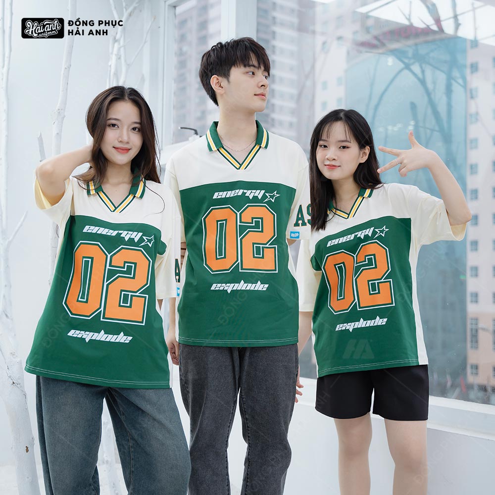 Áo Lớp Polo Oversize Iconic Màu Kem Cheese