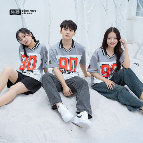 Ấn Tượng Với Áo Lớp Polo Oversize Iconic Màu Xám