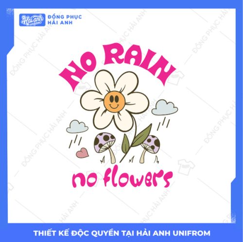 Mẫu Hình In Groovy No Rain No Flower