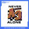 Mẫu Hình In Isometric A3 Never Walk Alone