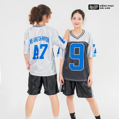 Áo Lớp Sporty Oversize Màu Xám Trẻ Trung