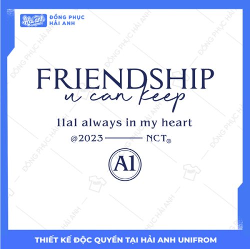 Mẫu Hình In Varsity 11A1 Always In My Heart