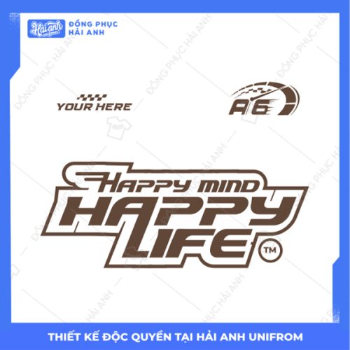 Mẫu Hình In Y2K Happy Mind Happy Life