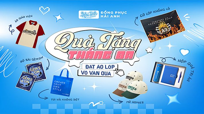 Quà tặng khi đặt áo lớp