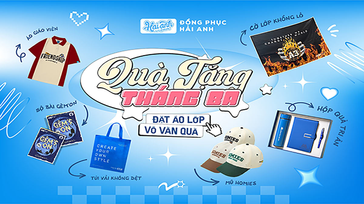 Quà tặng khi đặt áo lớp