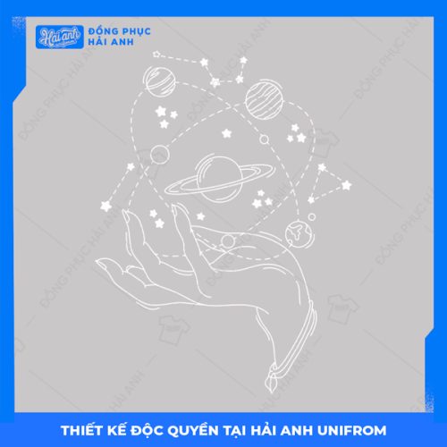 Logo áo lớp chuyên địa vũ trụ