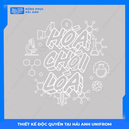Logo áo lớp chuyên Hóa chói lóa