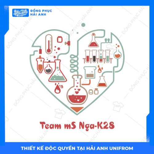 Logo áo lớp chuyên Hóa Ms Hoa