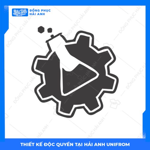 Logo áo lớp chuyên Sinh bánh răng
