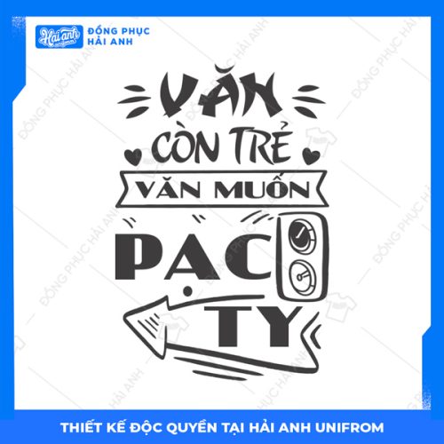 Logo áo lớp chuyên Văn còn trẻ văn muốn pạc ty