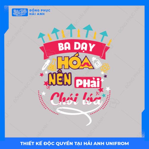 Logo chuyên Hóa Ba dạy hóa nên phải chói lóa