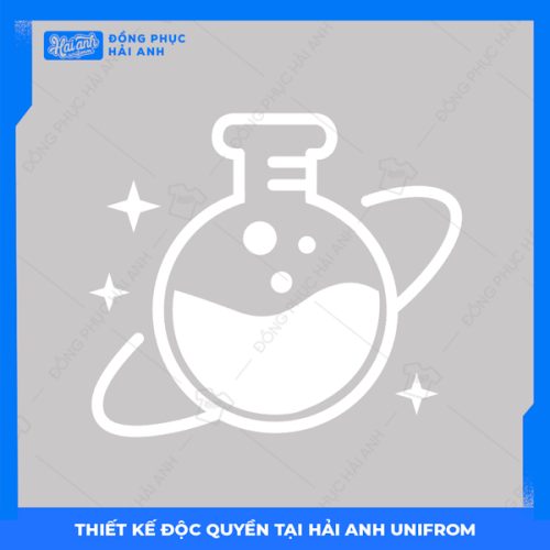 Logo áo lớp chuyên Hóa Bình hóa học