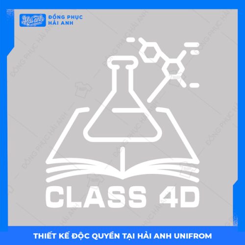 Logo áo lớp chuyên Hóa Class 4D