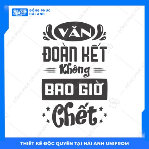 Logo chuyên Văn đoàn kết không bao giờ chết