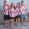 Mẫu Áo Lớp Polo Oversize Trophy Màu Trắng Gạo