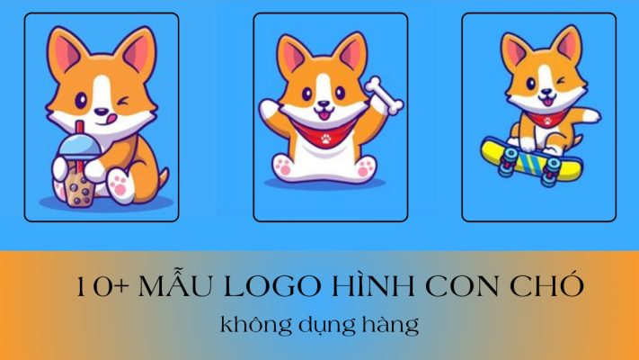 Mẫu logo hình con chó không đụng hàng