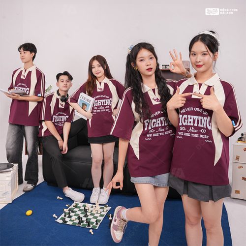 Áo Lớp Polo Oversize Cheerful