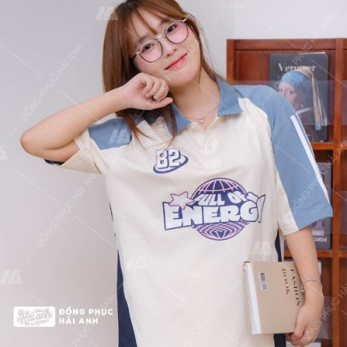 Mẫu áo lớp polo oversize Unite siêu hot của Hải Anh