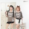 Top những mẫu áo đồng phục lớp đẹp nhất có cổ - Áo Monster màu xám chì