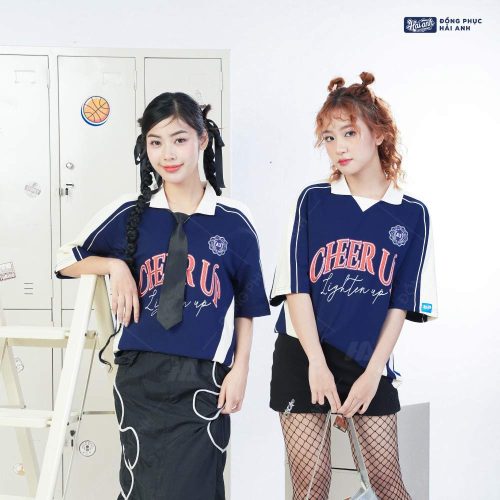 Monster màu xanh đen - Mẫu áo lớp polo với cách phối màu hot hit