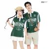 May áo lớp On Fire màu xanh iris tại Hải Anh