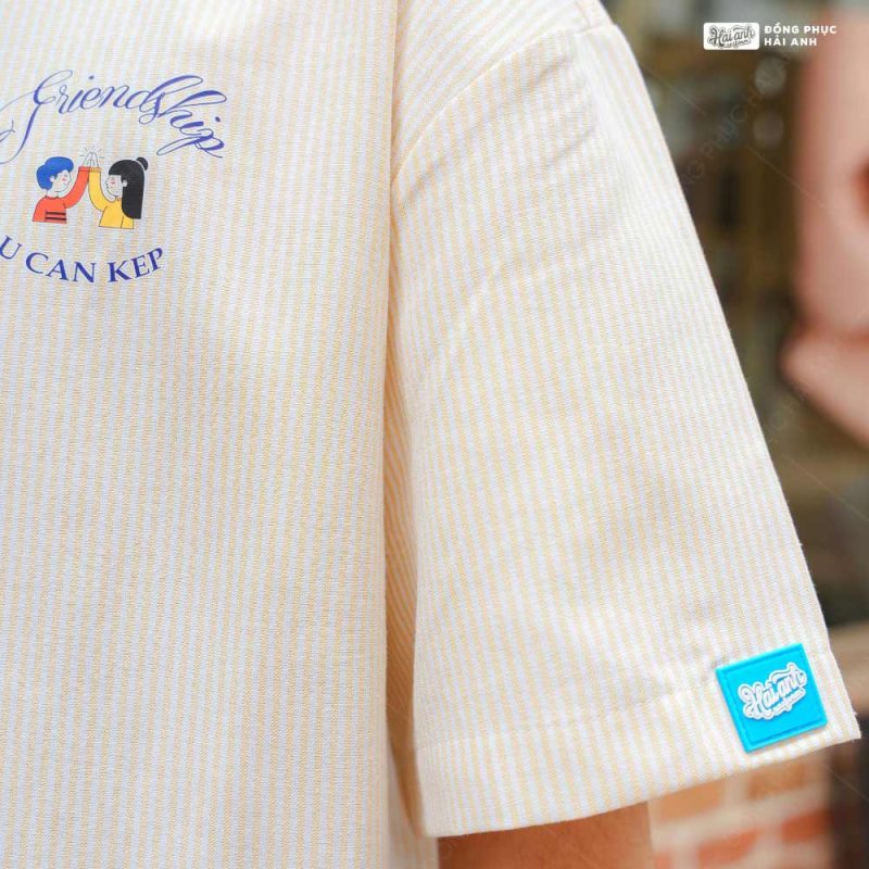 Cận chất áo sơ mi lớp Academy vàng