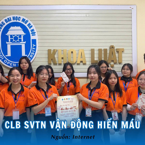 Đồng phục CLB SVTN Vận động hiến máu màu cam nổi bật