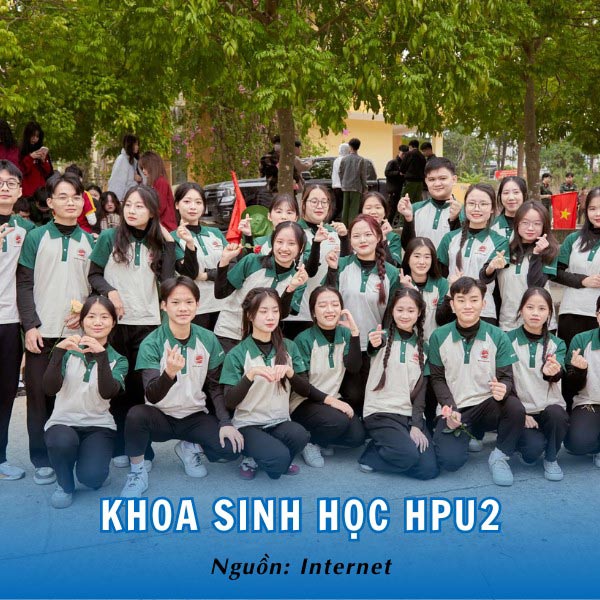 Thiết kế áo thun polo đồng phục Khoa Sinh Học HPU2 hiện đại, nổi bật