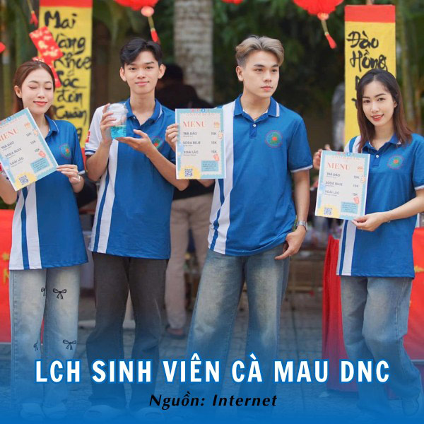 LCH sinh viên Cà Mau nổi vật và cuốn hút khi mặc áo thun polo đồng phục
