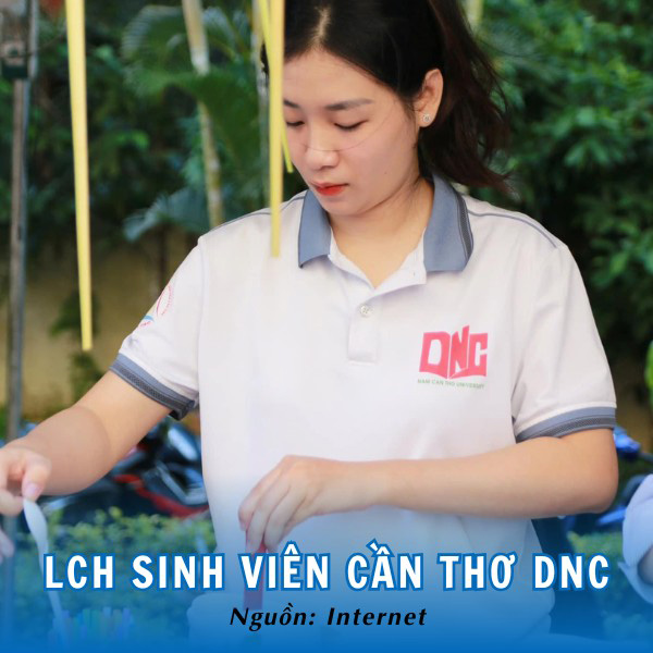 Thiết kế áo đồng phục sinh viên Cần Thơ DNC năng động và tươi mới