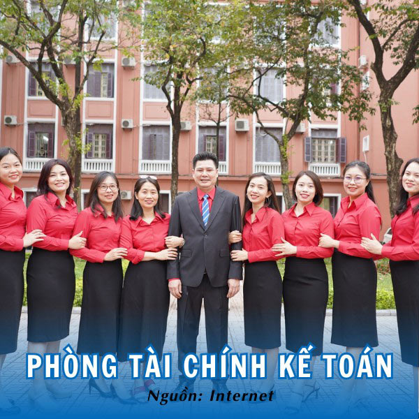 Đồng phục Phòng Tài chính Kế toán đỏ rực ấn tượng