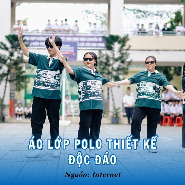 Áo lớp polo thiết kế độc đáo, bắt mắt và trẻ trung