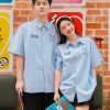 Áo lớp sơ mi oversize Academy màu bích - Hình 1