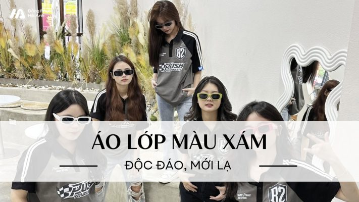 Áo lớp màu xám