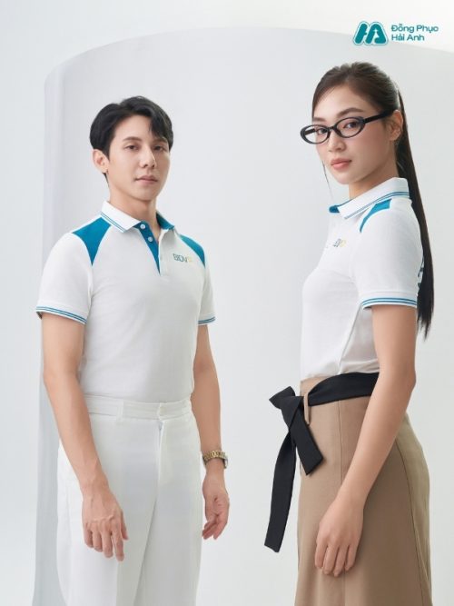 Mẫu Áo Polo Đồng Phục BIDV Màu Trắng - 2