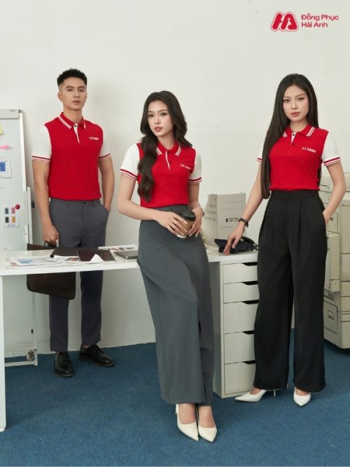 Mẫu Áo Polo Đồng Phục Công Ty Adobe Màu Đỏ - 3