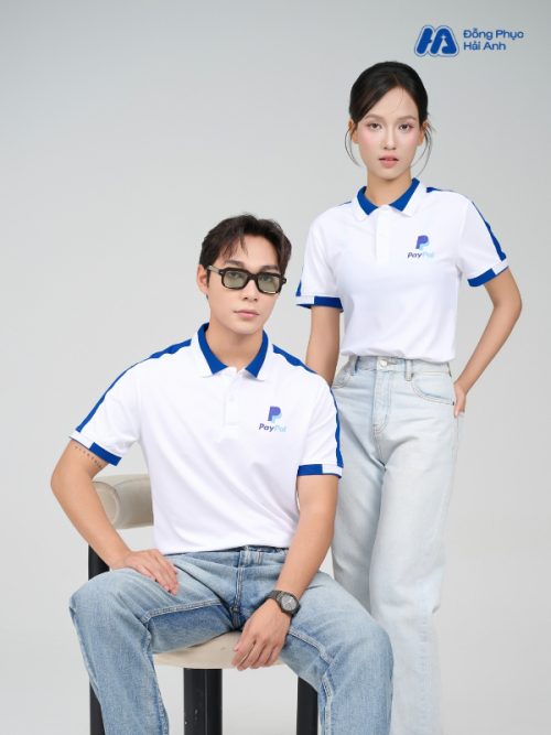 Mẫu Áo Polo Đồng Phục Công Ty Aircool Màu Bích - 2