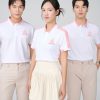Mẫu Áo Polo Đồng Phục Công Ty Aircool Màu Hồng - 1