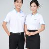 Mẫu Áo Polo Đồng Phục Công Ty Aircool Màu Xanh Biển Nhạt - 1