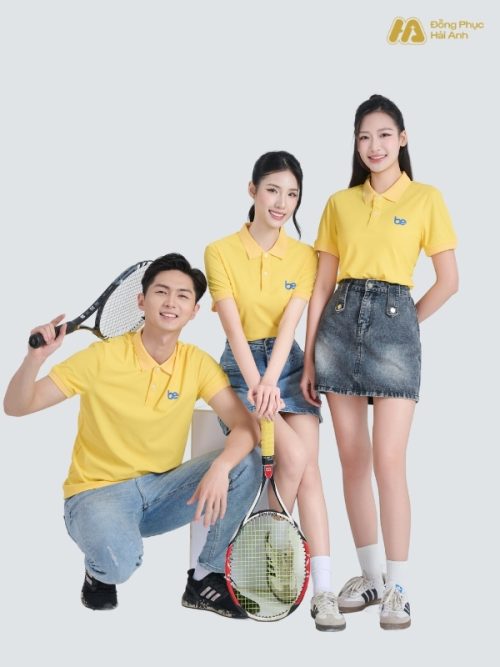 Mẫu Áo Polo Đồng Phục Công Ty Be Màu Vàng Cúc - 2