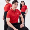 Mẫu Áo Polo Đồng Phục Công Ty Canon Màu Đỏ - 1