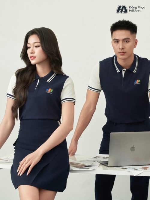 Mẫu Áo Polo Đồng Phục Công Ty FPT Retail Màu Xanh Đen - 2